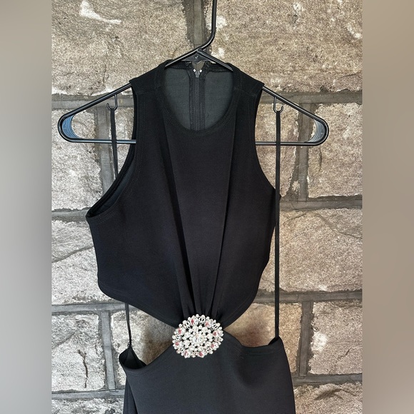 Vintage Iconic Dress 90’s Designer Dana Deatherage Black Gown - Picture 4 of 6